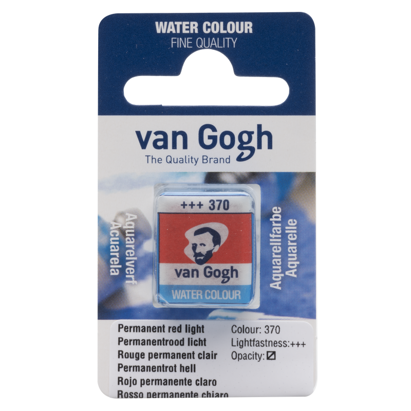 Van Gogh Watercolor Van Gogh 1/2 Godet No. 370 Light Red Permanent Color