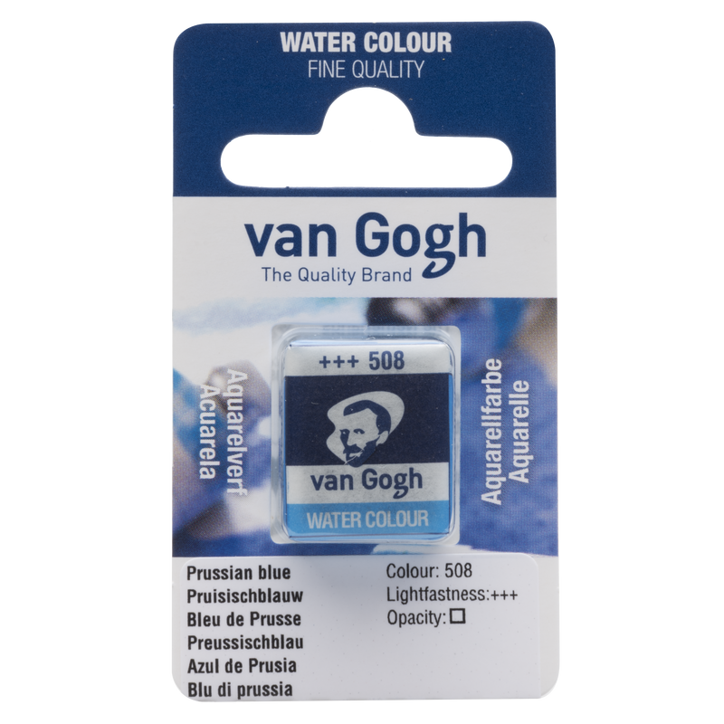 Watercolor Van Gogh 1/2 Godet No. 508 Prussian blue