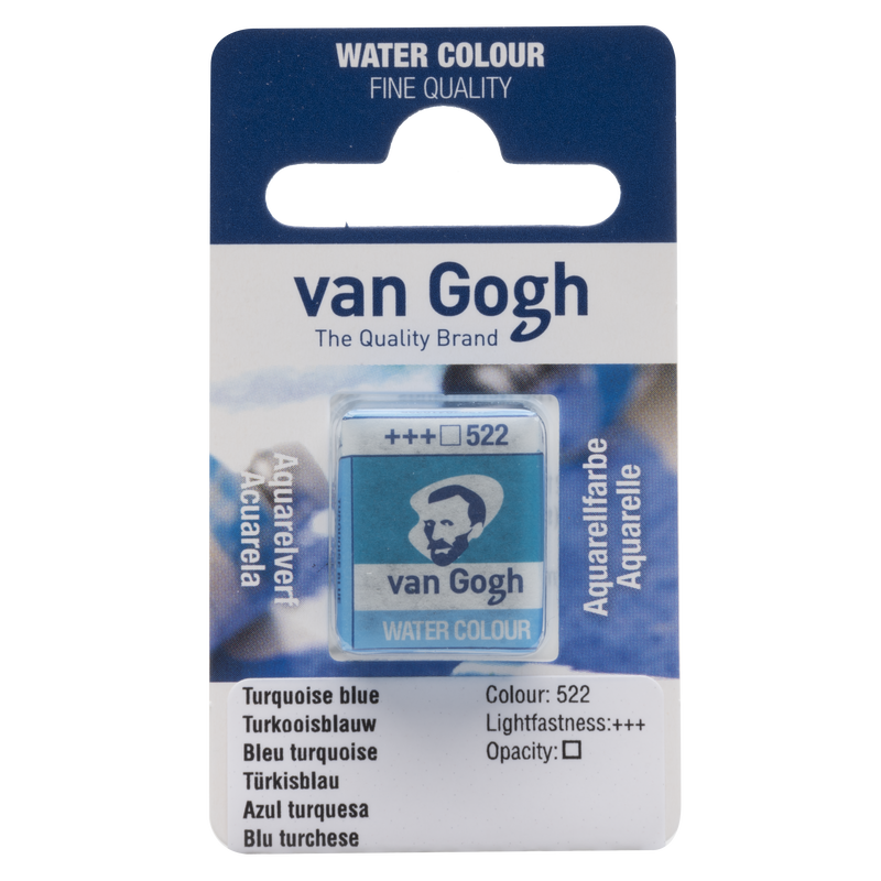 Van Gogh Watercolor 1/2 Godet No. 522 Turquoise Blue