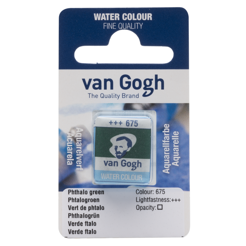 Van Gogh Aquarell Van Gogh 1/2 Godet Nr. 675 Farbe Phthalo Grün