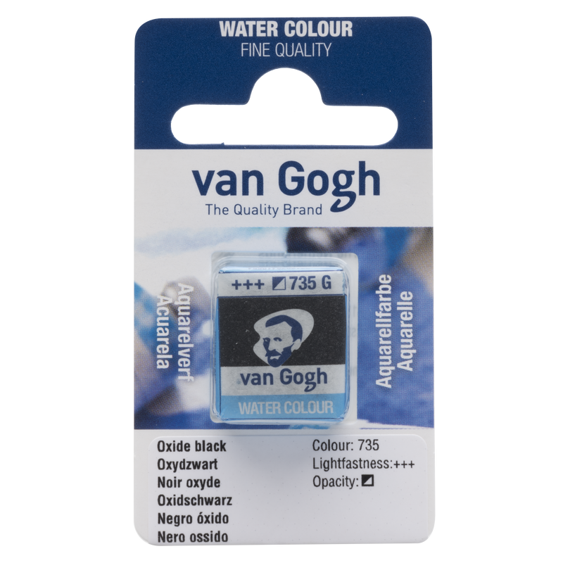 Van Gogh Watercolor 1/2 Godet No. 735 Black Oxide Color