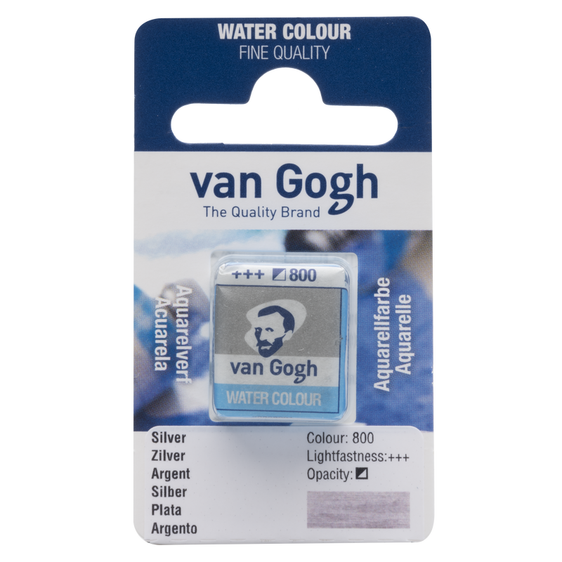 Acuarela Van Gogh Pastilla 1/2 Godet Nº 800 Color Plata