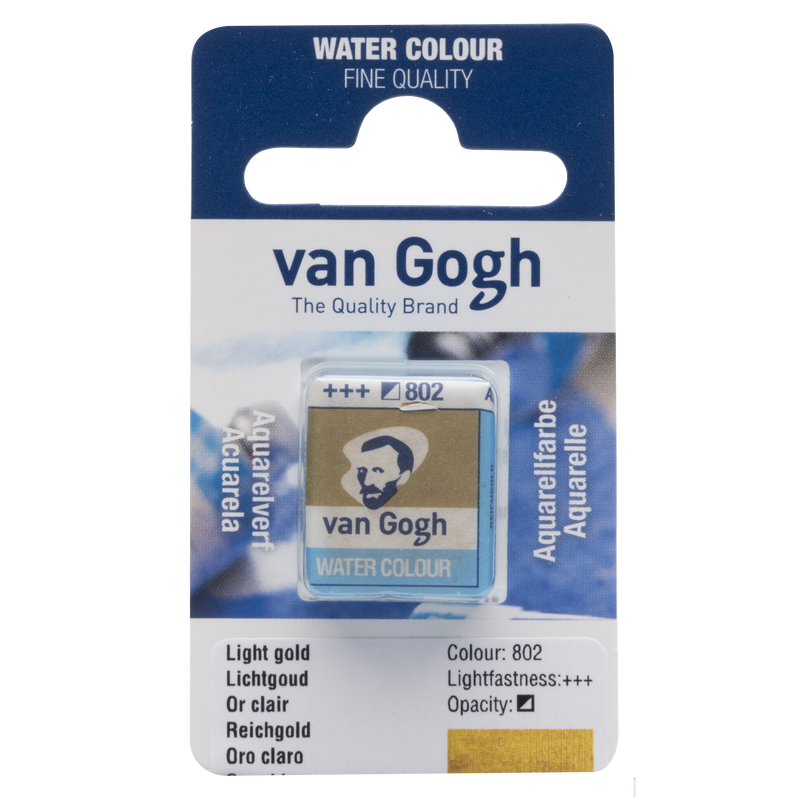 Van Gogh Aquarell Van Gogh 1/2 Godet Nr. 802 Hellgold Farbe