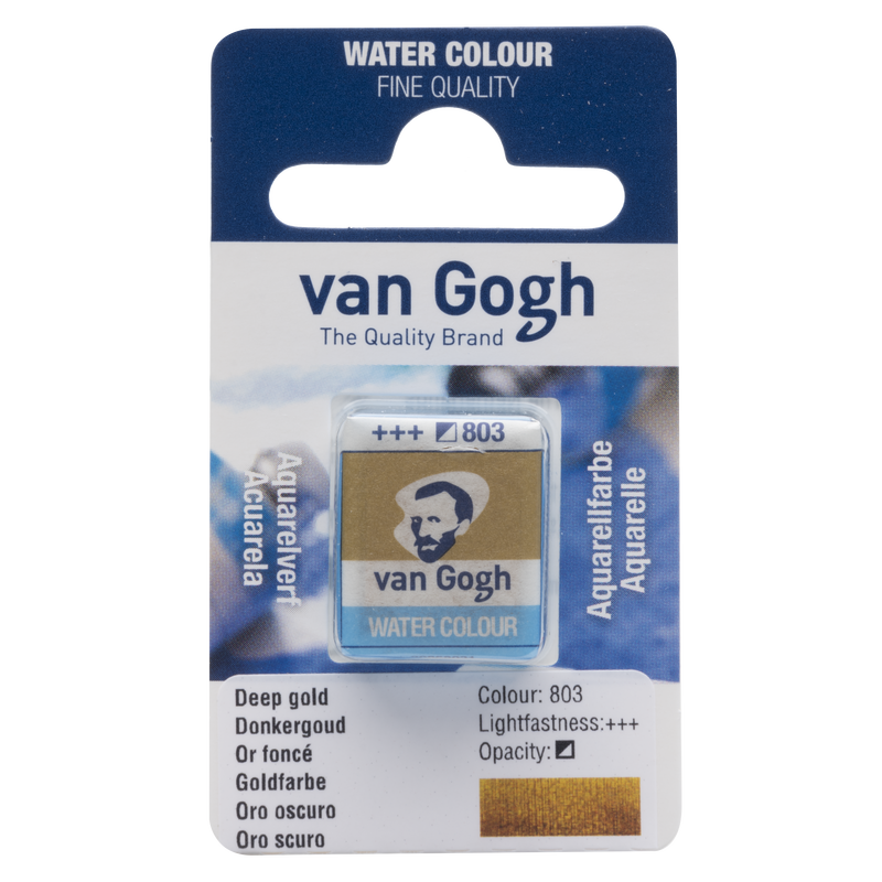 Van Gogh Aquarell Van Gogh 1/2 Godet Nr. 803 Dunkelgold Farbe