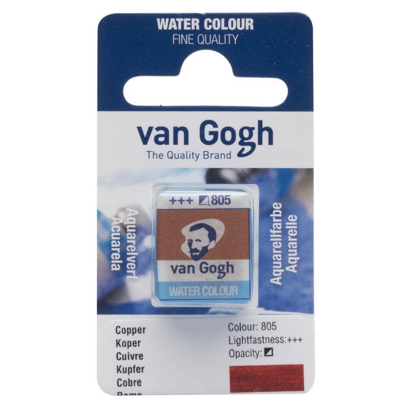 Acuarela Van Gogh Pastilla 1/2 Godet Nº 805 Color Cobre