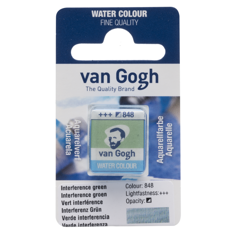 Van Gogh Aquarell Van Gogh 1/2 Godet Nr. 848 Farbe Grün Interferenz