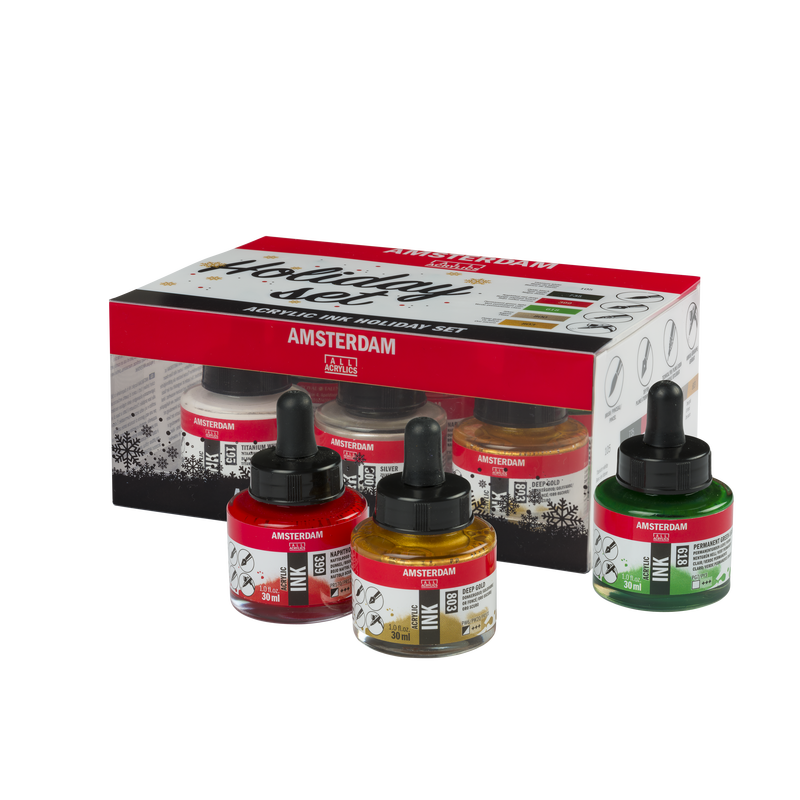 Amsterdam Holyday Acrylic Ink Set 6 x 30ml
