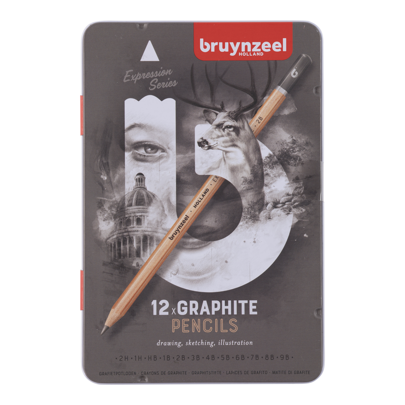 Bruynzeel Caja de 12 lápices de grafito