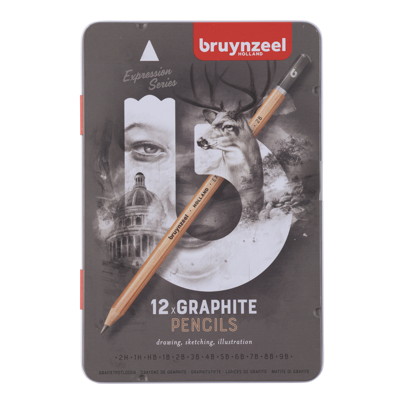 Bruynzeel Schachtel mit 12 Graphitstiften