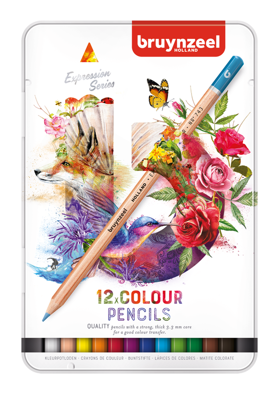 Bruynzeel Schachtel mit 12 Buntstiften Expression Series