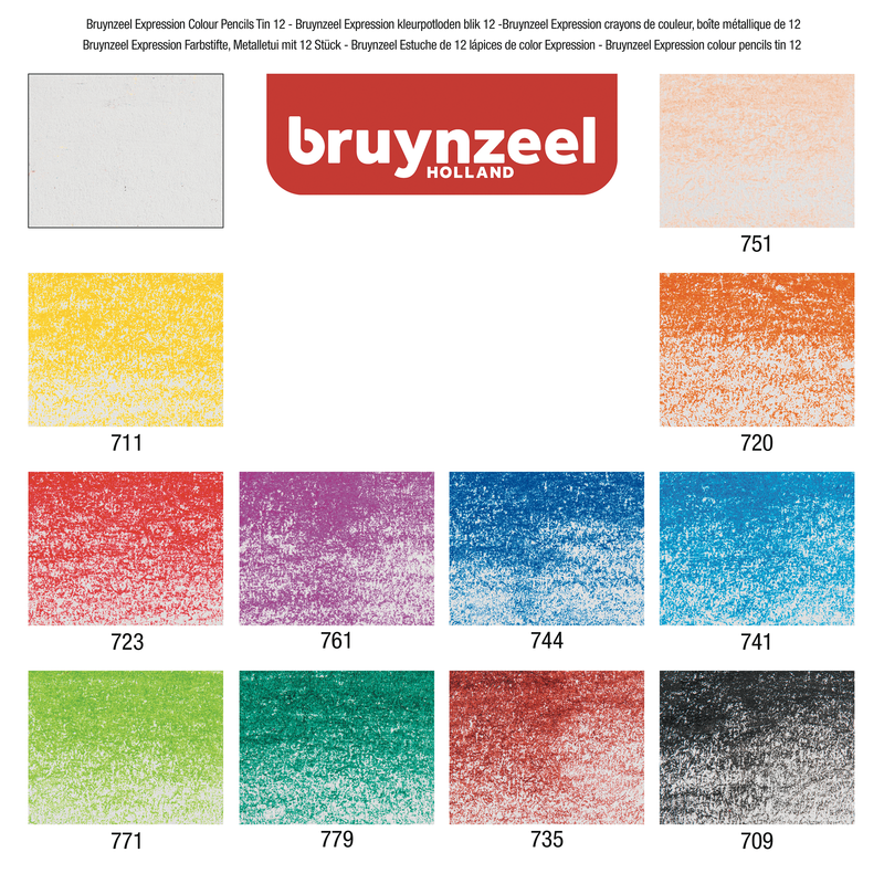 Bruynzeel Schachtel mit 12 Buntstiften Expression Series