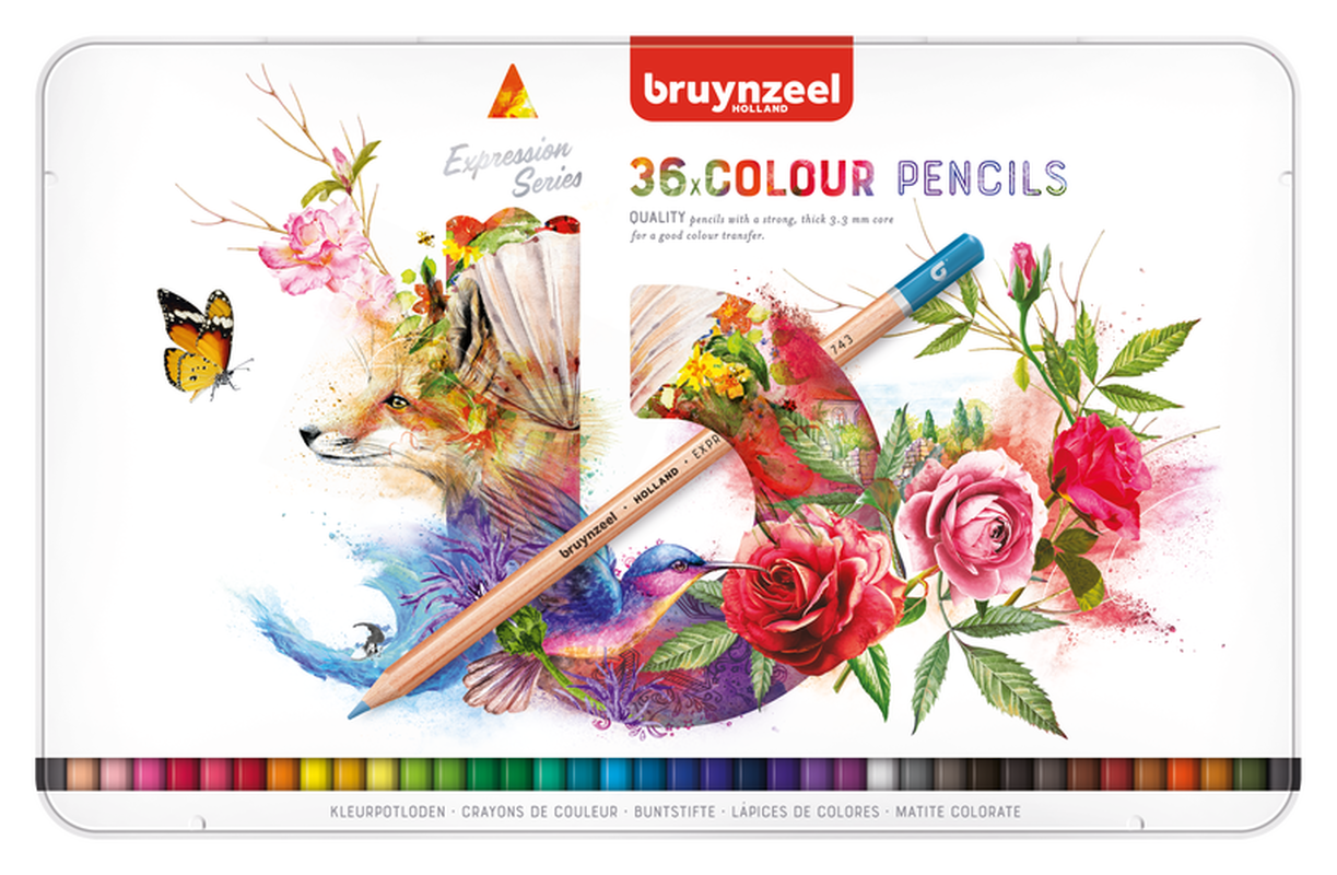 Bruynzeel Box of 36 colored pencils Expression Series