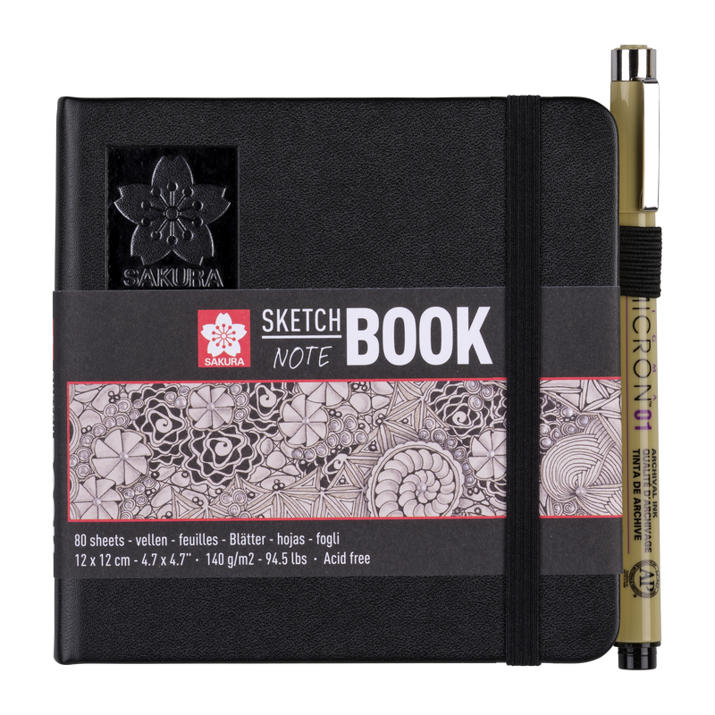 Sakura Talens Sketch Note Book 140gr 12x12cm 80 Sheets