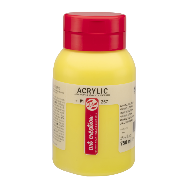Acrylic 750 ml Color Yellow Azo Lemon . 267