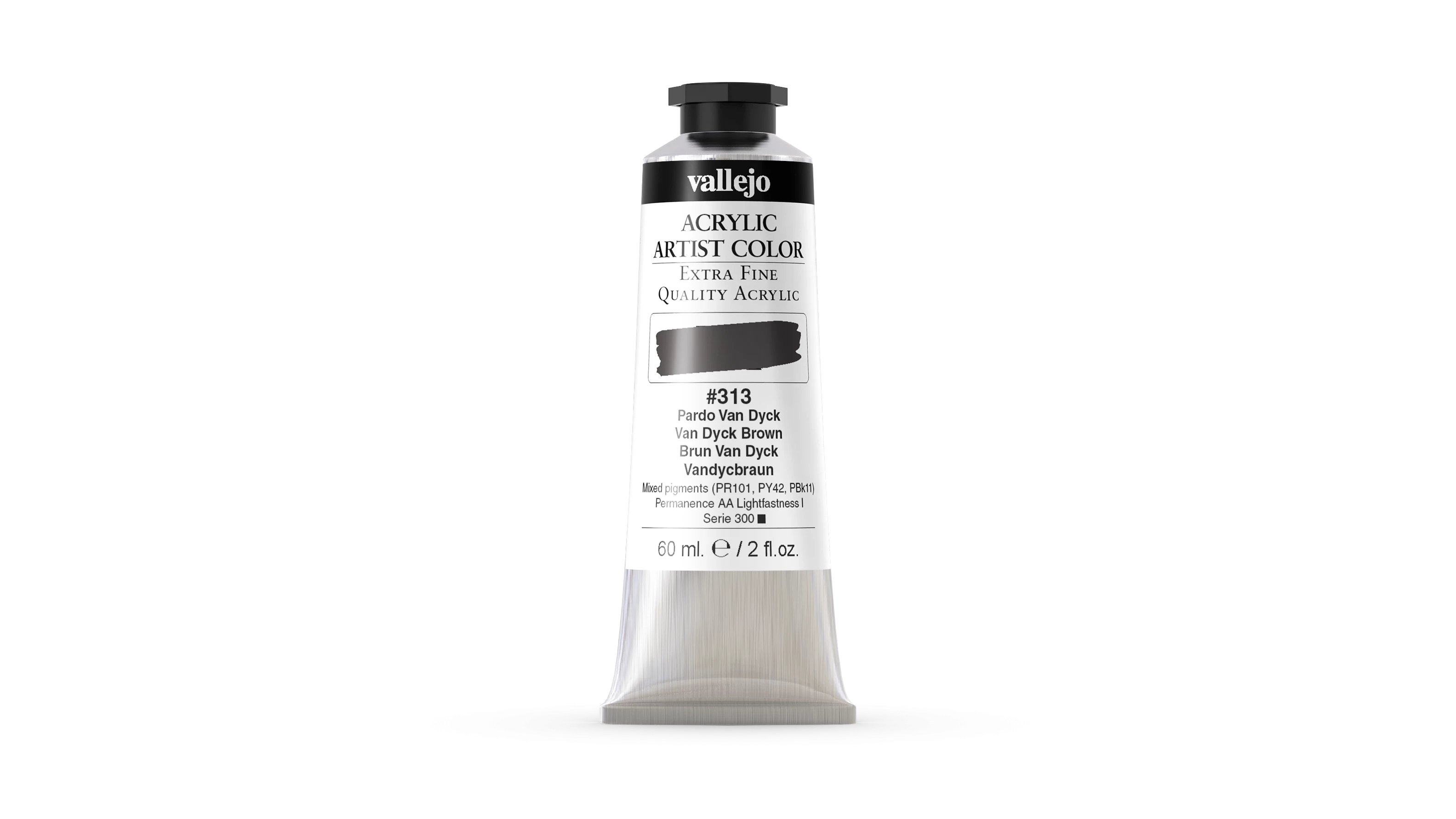 Acrílico Artist Vallejo 313 Pardo Van Dyck 60 ml.