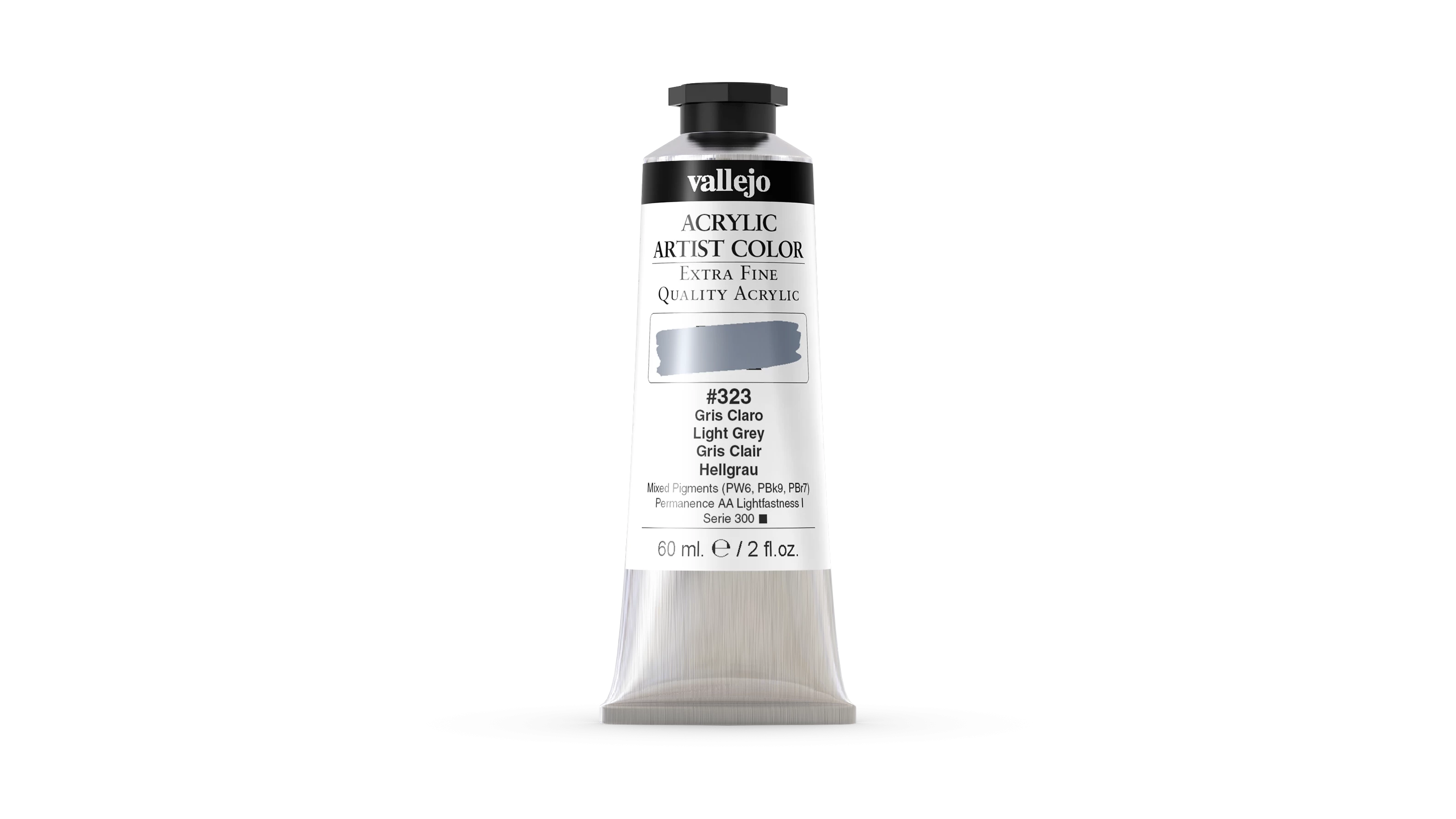 Acrílico Artist Vallejo 323 Gris Claro 60 ml.