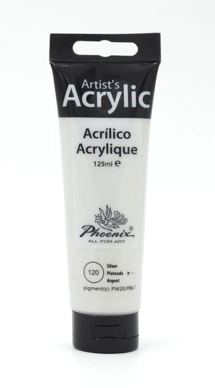 Acrílico Studio Phoenix Arts 125ml Número 103 Color Blanco De Zinc