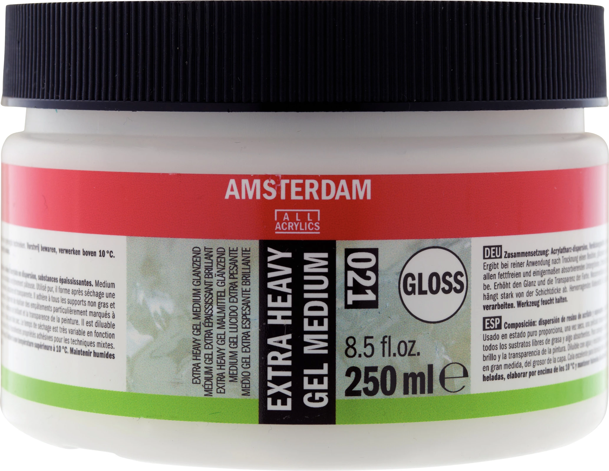 Amsterdam Bote de medio gel extraespesante brillante Frasco 250 ml