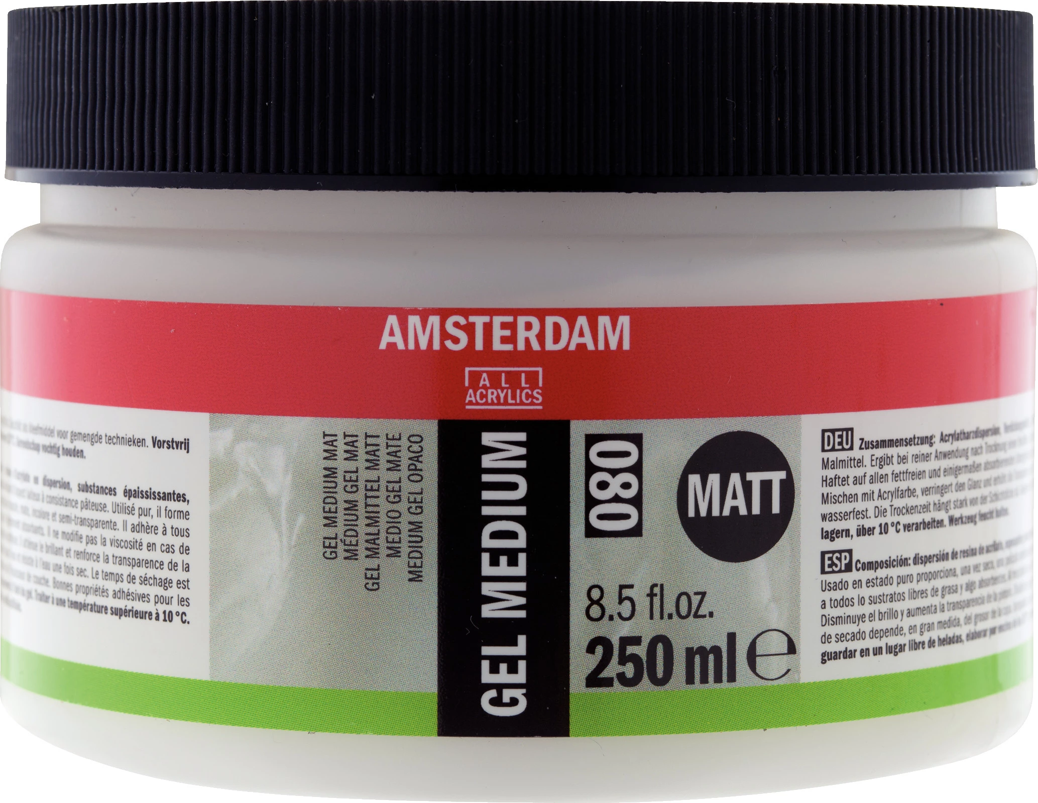 Amsterdam Bote de medio gel mate 080 Frasco 250 ml