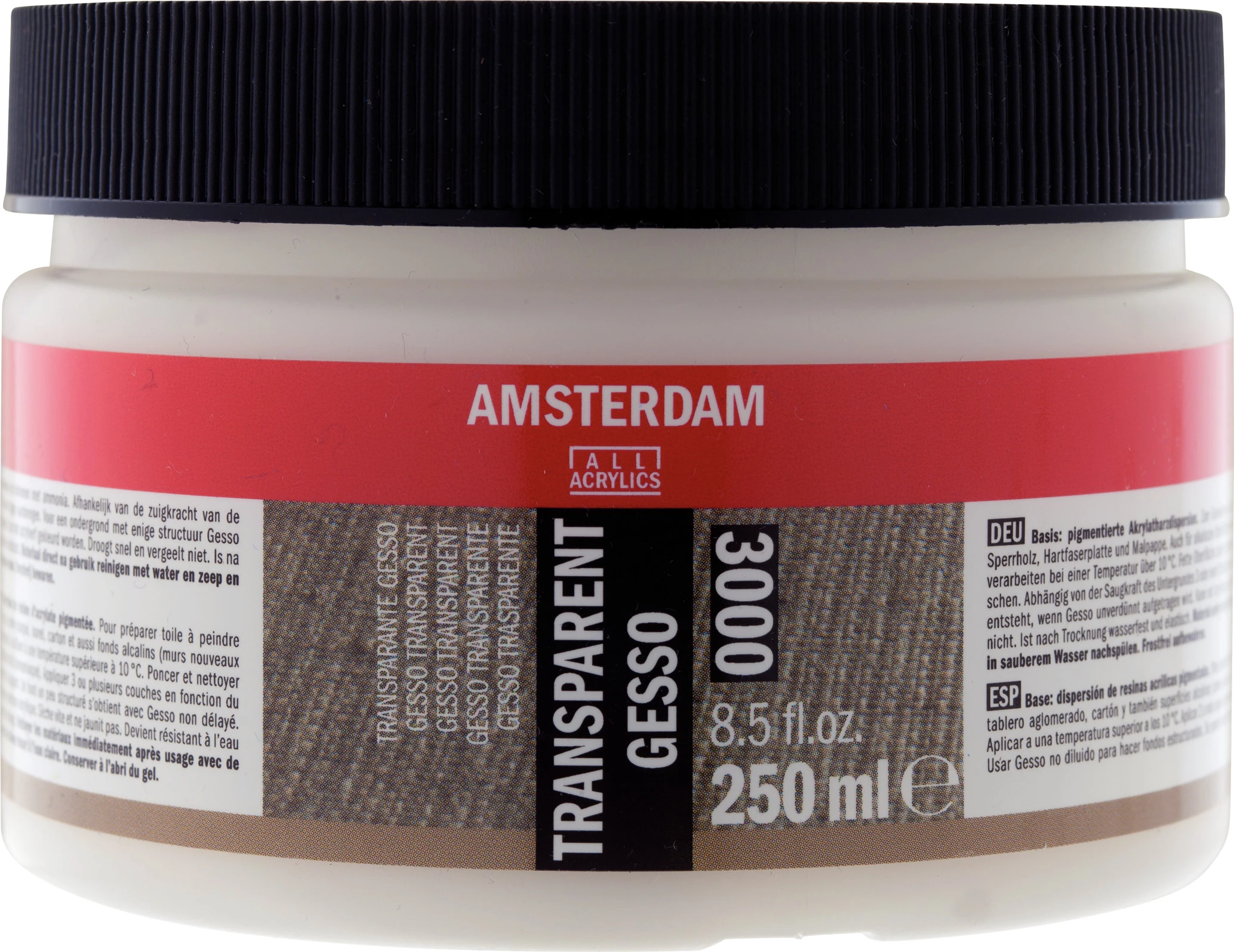 Amsterdam Bote de Gesso transparente Frasco 250 ml