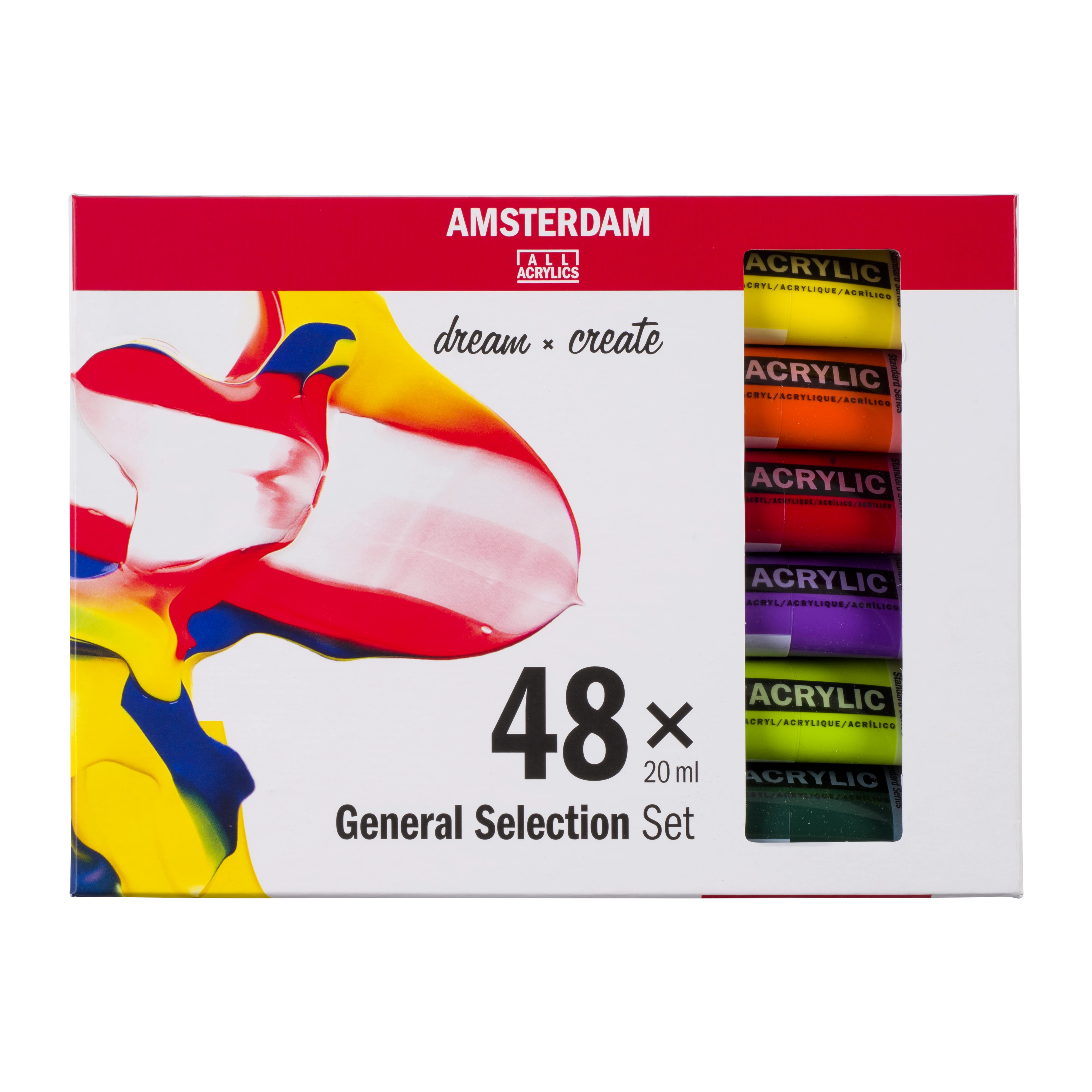 Amsterdam Set de Acrílicos 48 colores x 20 ml