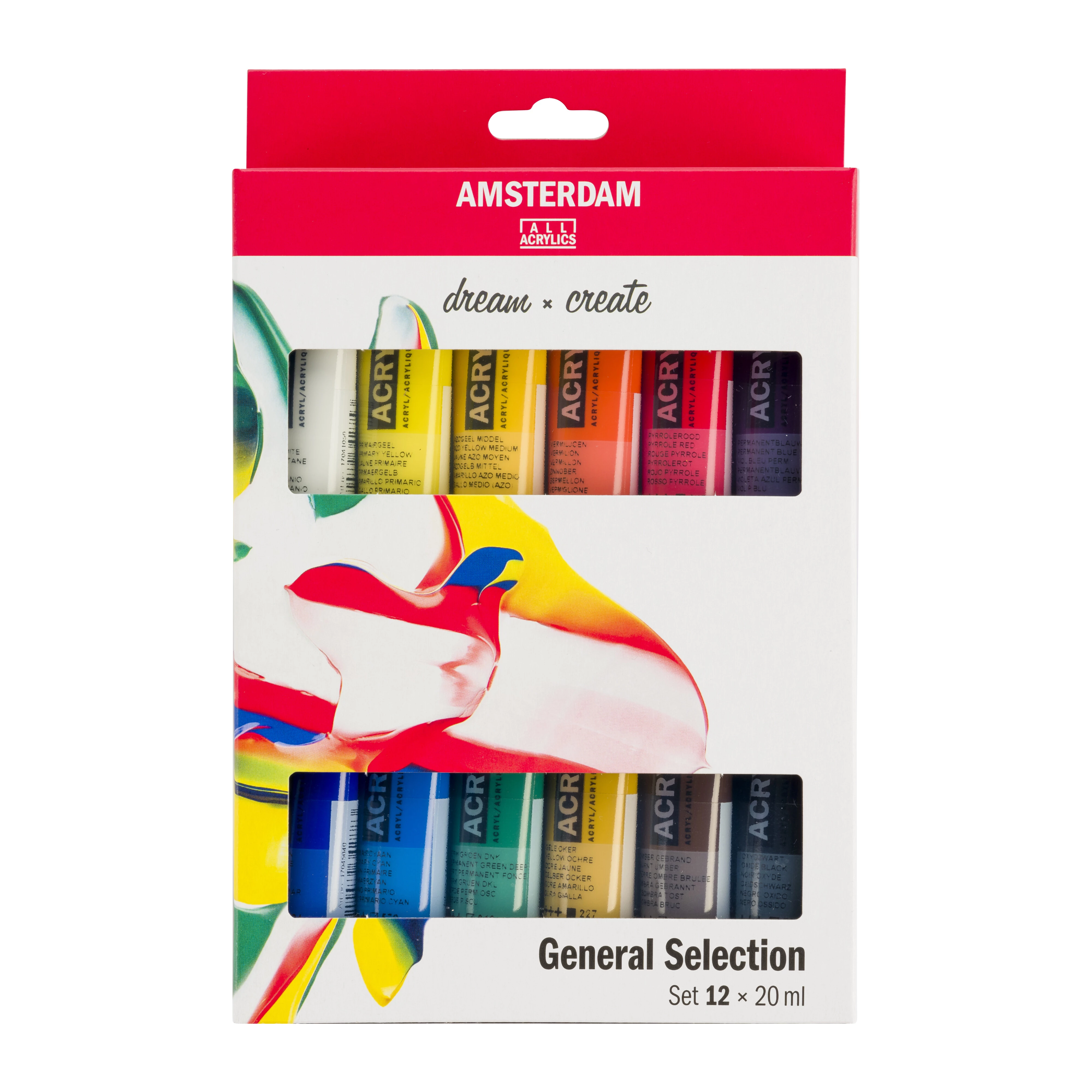 Amsterdam Set Selección General de acrílicos Standard Series 12 x 20 ml