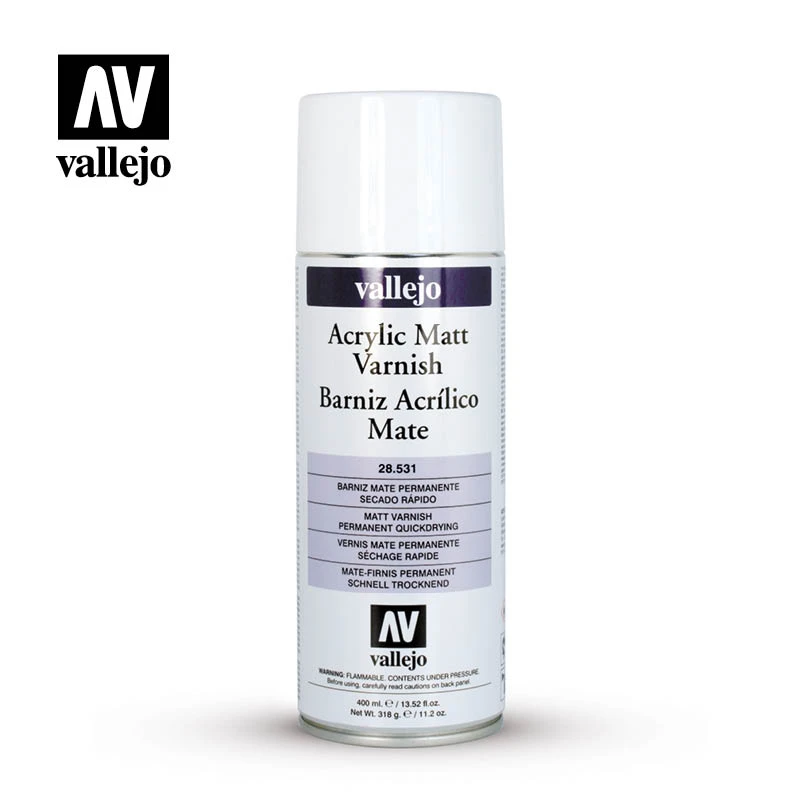 Vallejo Permanent Satin Acrylic Varnish Number 28 519 500ml