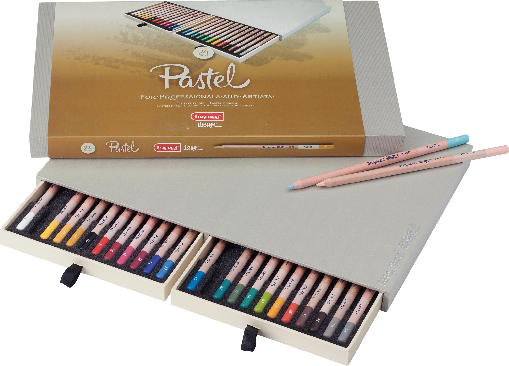 Bruynzeel Caja de 24 lápices de pastel