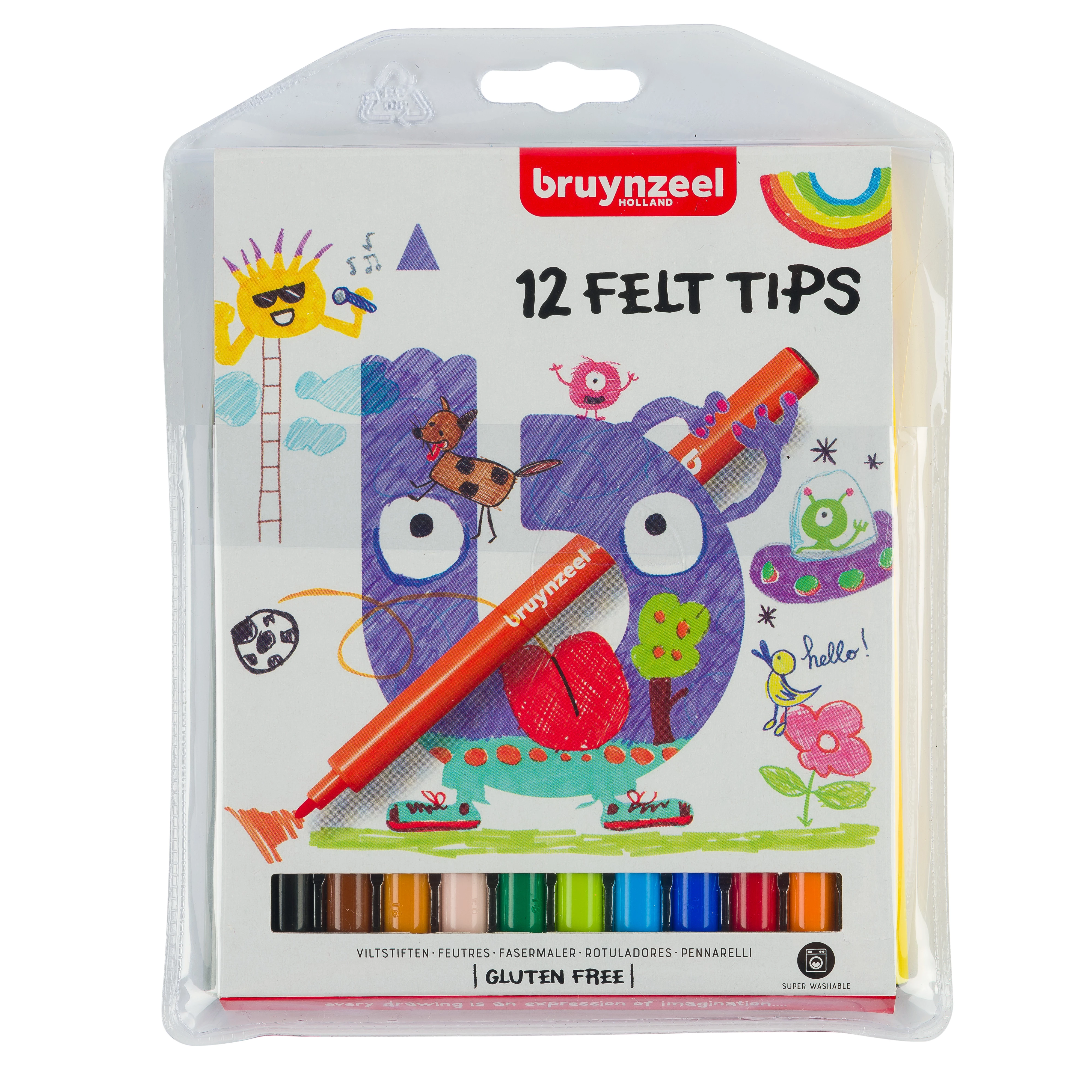 Bruynzeel Estuche de 12 rotuladores Kids