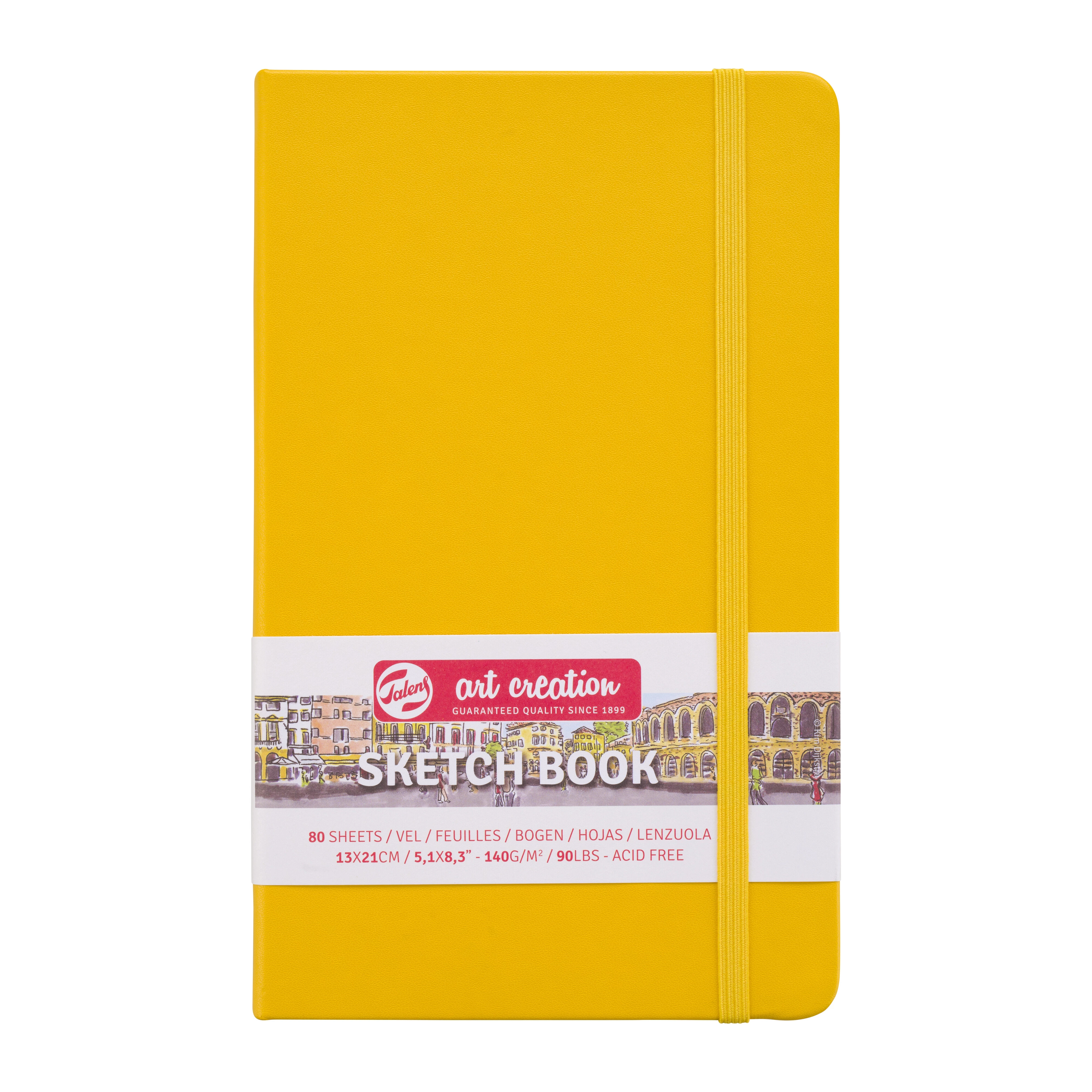 Talens Art Creation Cuaderno Bocetos Amarillo Dorado 13 x 21 cm 140 g 80 Hojas