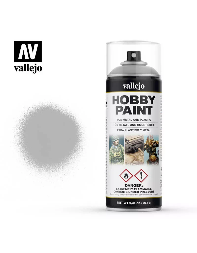 Vallejo Weißer Primer für Metall und Kunststoff Spray Farbe Weiß 400ml
