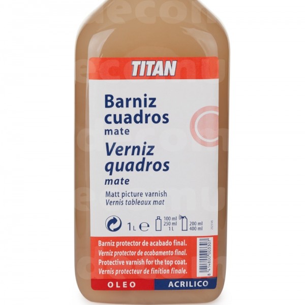 Titan Barniz De Cuadros Mate 1L