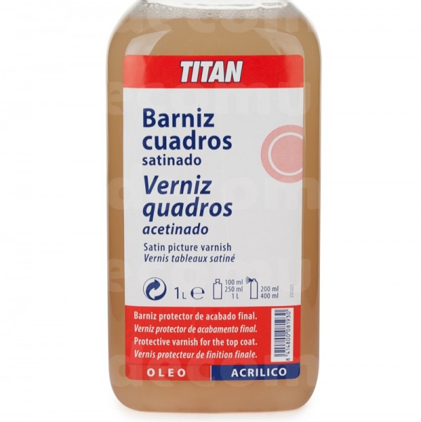 Titan Barniz De Cuadros Satinado 1L