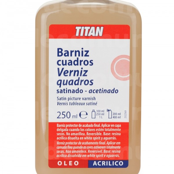 Titan Barniz De Cuadros Satinado 250ml