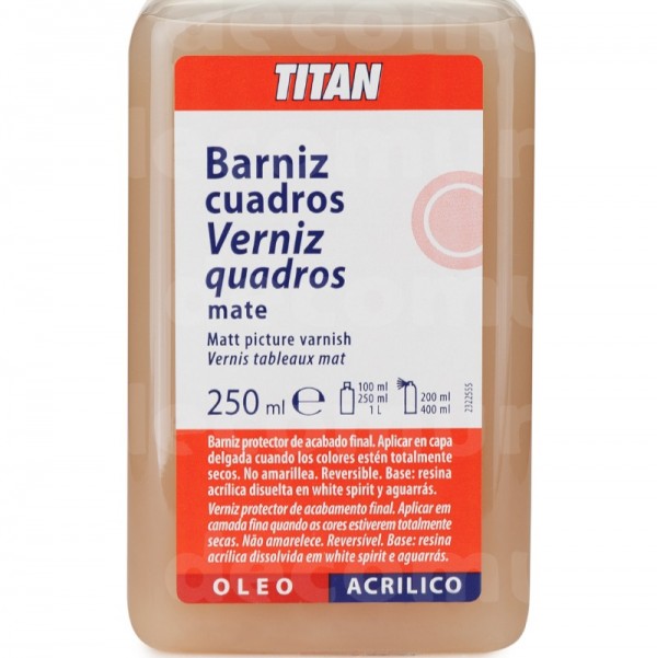 Titan Barniz De Cuadros Mate 250ml