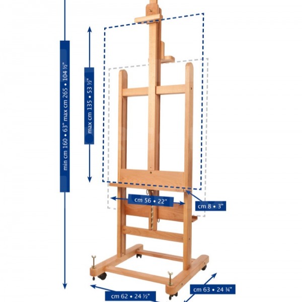 Mabef Studio Trestle M/19 Double mast opposed rack mast Assembled, Adjusted and Tested