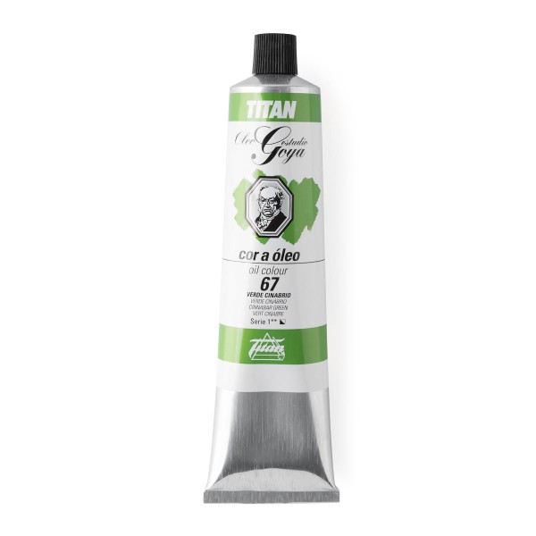 Goya Studio  Pintura Óleo Número 67 Color Verde Cinabrio 200 ml