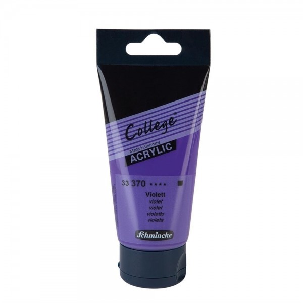 Acrylic College Schmincke 75ml Series 33 Number 370 Color Violet