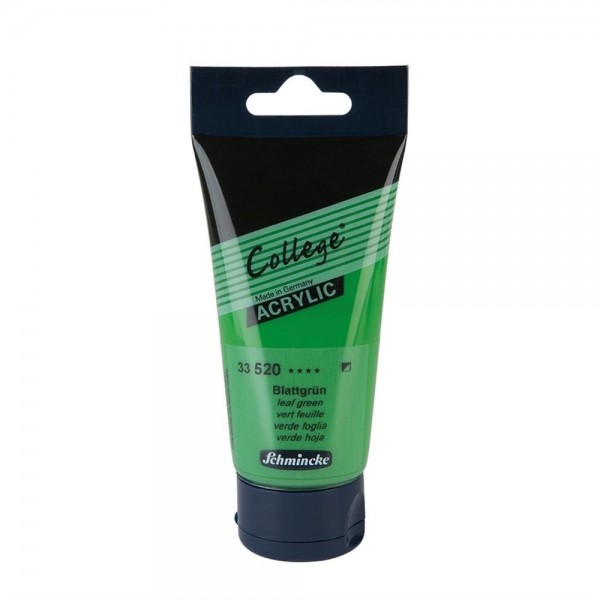 Acrylic College Schmincke 75ml Series 33 Number 520 Color Leaf Green