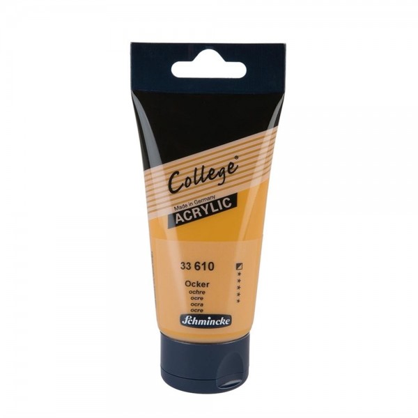 Acrylic College Schmincke 75ml Series 33 Number 610 Color Ocher