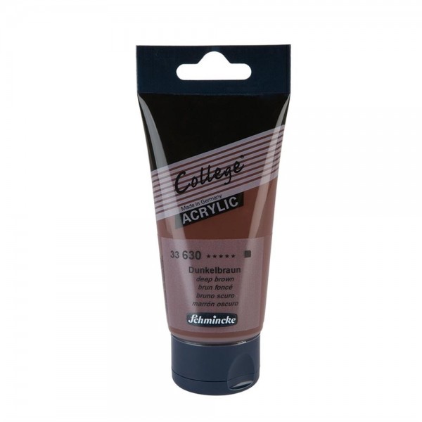 Acrylic College Schmincke 75ml Series 33 Number 630 Color Dark Brown