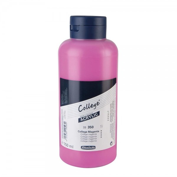 Acrylic College Schmincke 750ml Series 33 Number 350 Color College Magenta