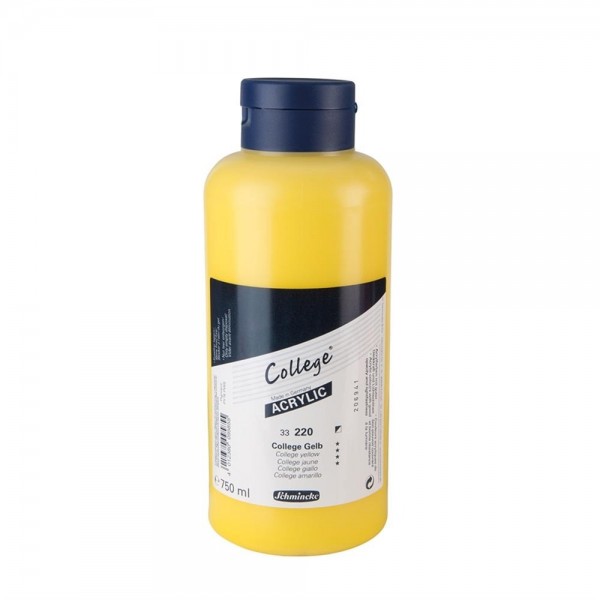 Acryl College Schmincke 750ml Serie 33 Nummer 220 Farbe College Gelb