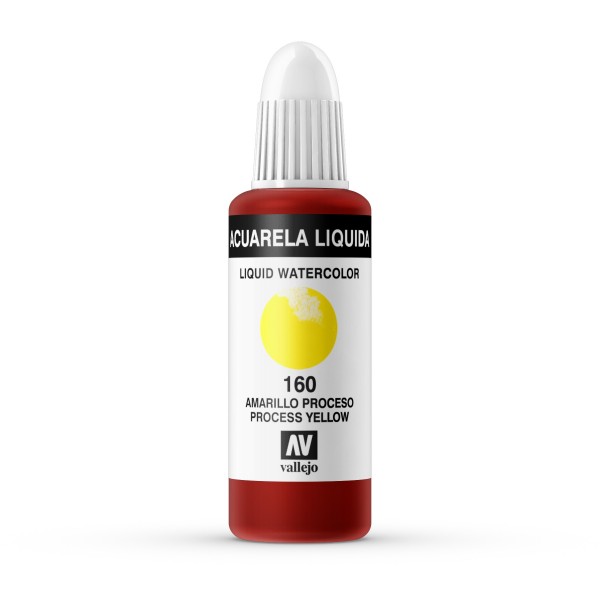 Acuarela Líquida Vallejo 32ml Número 160 Color Amarillo Primario