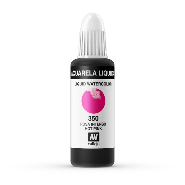 Acuarela Líquida Vallejo 32ml Número 350 Color Rosa Intenso