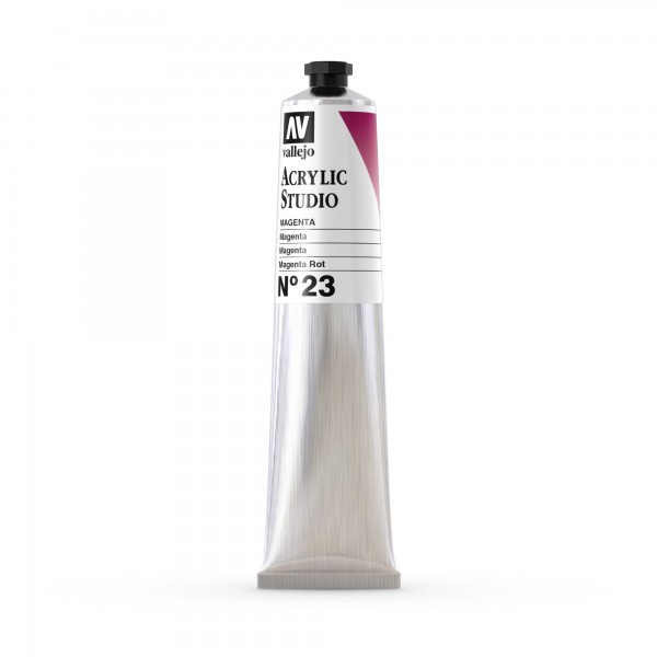 Acrylic Studio Vallejo Tube 58ml Number 23 Color Magenta