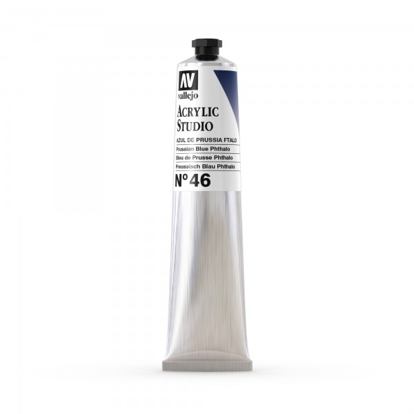 Acrylic Studio Vallejo Tube 58ml Number 46 Color Prussian Blue