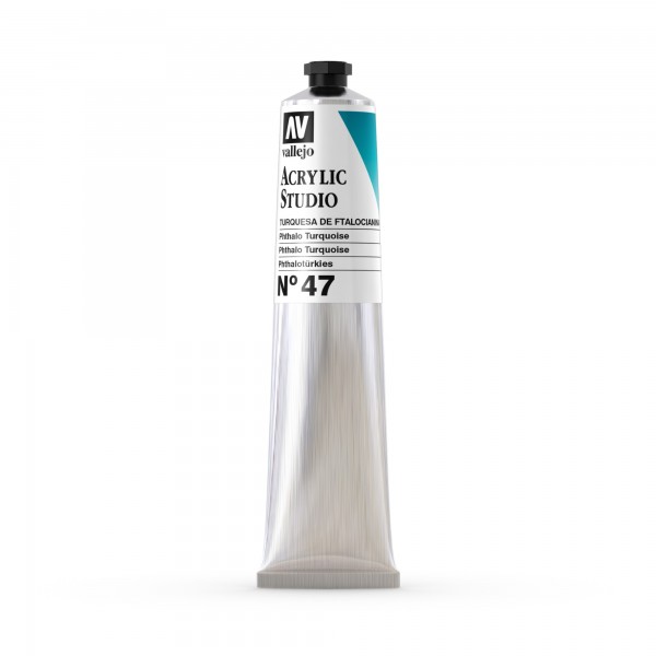 Acrylic Studio Vallejo Tube 58ml Anzahl 47 Farbe Türkis Phthalo