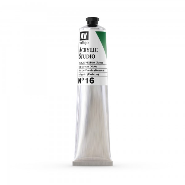 Acrylic Studio Vallejo Tube 58ml Number 16 Color Bladder Green