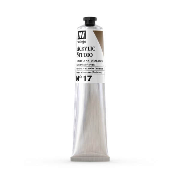 Acrylic Studio Vallejo Tube 58ml Number 17 Color Natural Shade